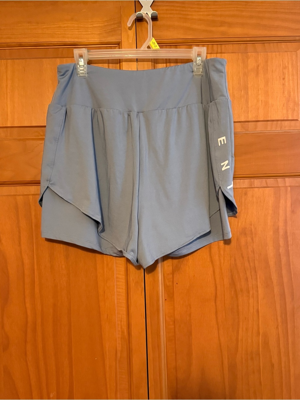 Light Blue Women's Athletic Overlay Shorts